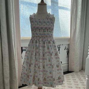 ANAVINI Charming Kids Dress with Bicycle Print